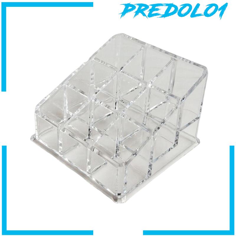 [Predolo1] Wadah Tempat Lipstik Bahan Stainless Steel 9slot Untuk Brushes Lipstik