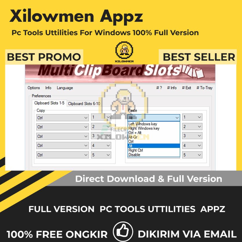 [Full Version] MultiClipBoardSlots Pro PC Tools Software Utilities Lifetime Win OS