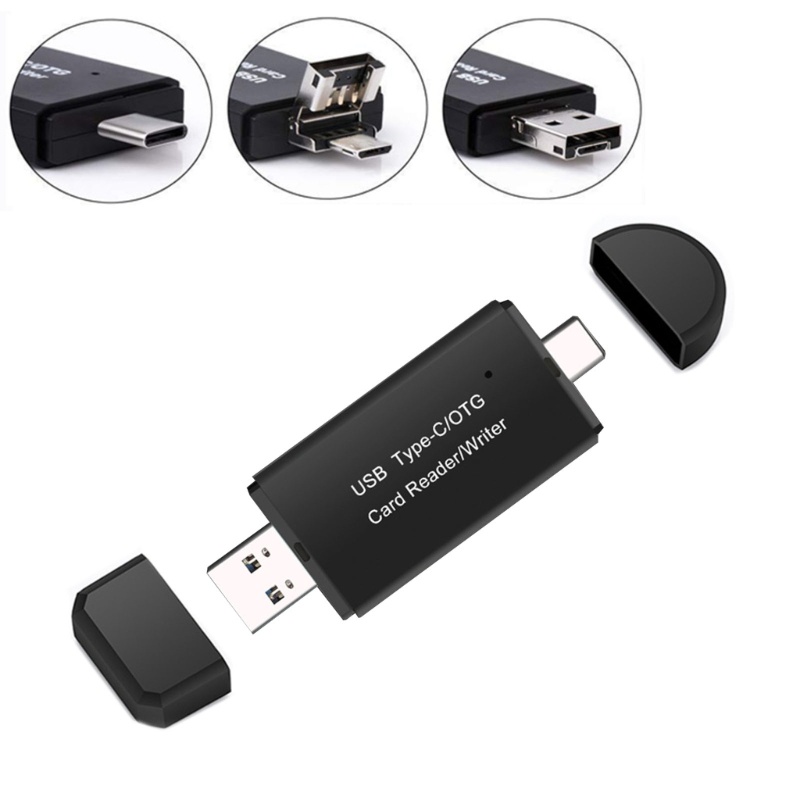 Btsg SD Card Reader Konverter Kartu SD Untuk USB Micro USB Adapter Flash Drive Readers Untuk Handphone Laptop, Tablet