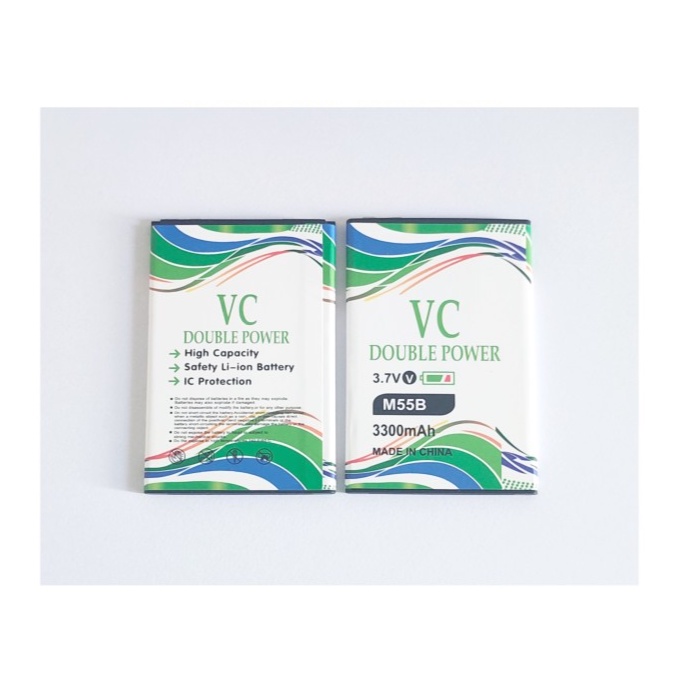 BATERAI / BATRAI / BATRE / BATTERY EVERCOSS DOUBLE POWER VC M55B BERGARANSI 1 MINGGU