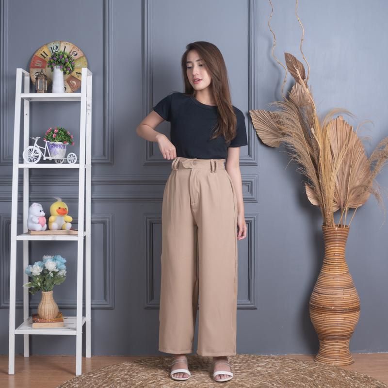 ZASKIYA - GAIA PANT - Celana Trouser Loose Pants