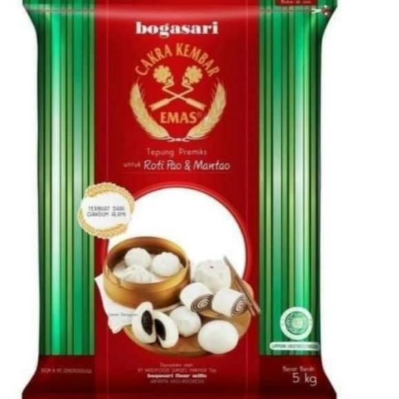 

☀ TEPUNG CAKRA KEMBAR EMAS UNTUK ROTI DAN PAO 5 Kg ➪