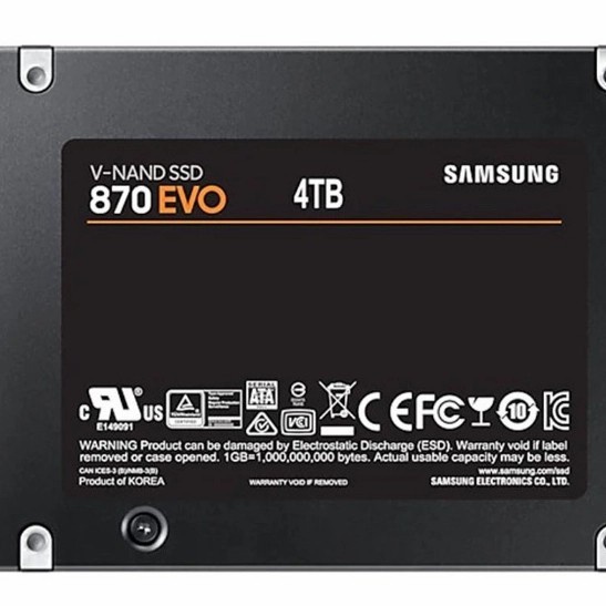 SSD Samsung 870 EVO 4TB 2.5&quot; SATA III Internal Resmi