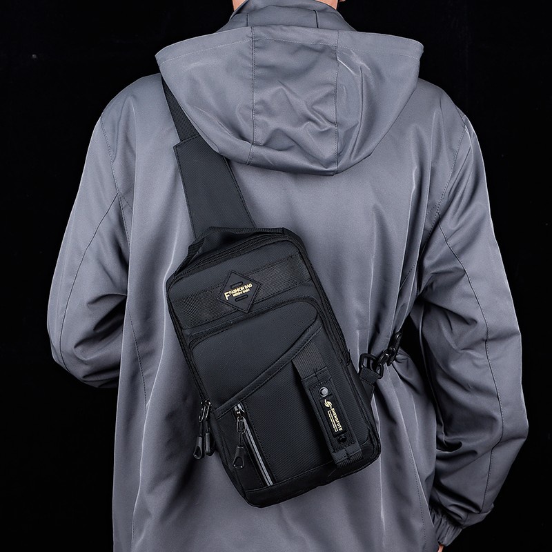 Mainland Tas Selempang Pria Tas Bahu Cowok Oxford Waistbag Simple Distro Bag TS305