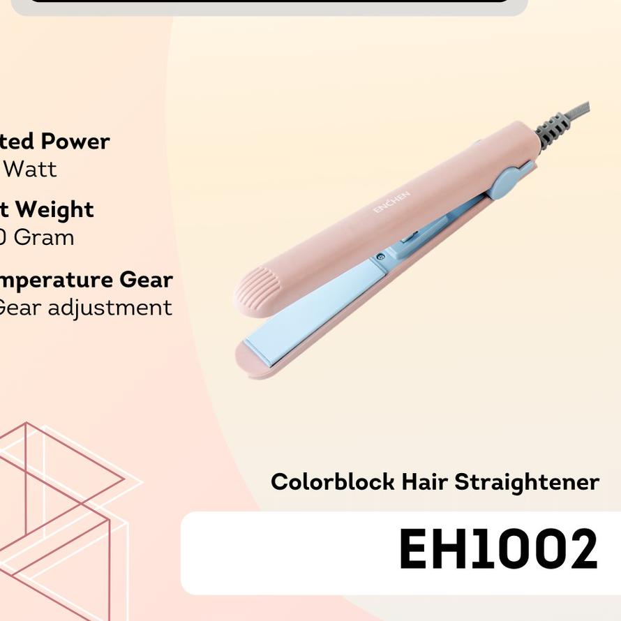 ❁ Enchen EH1002 Colorblock Hair Straightener/Catokan Rambut ♦