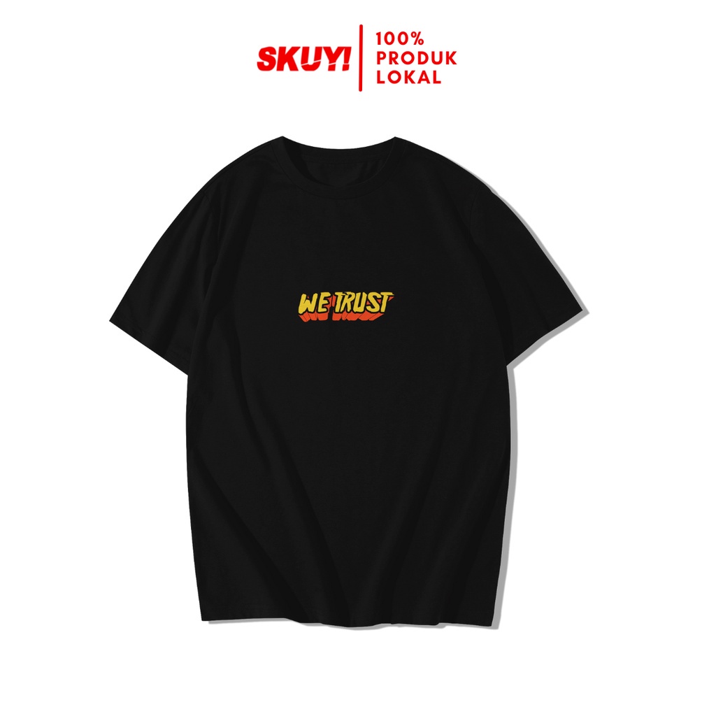 Kaos Skuy Dewasa Hitam Unisex | Skuy We Trust SKY148