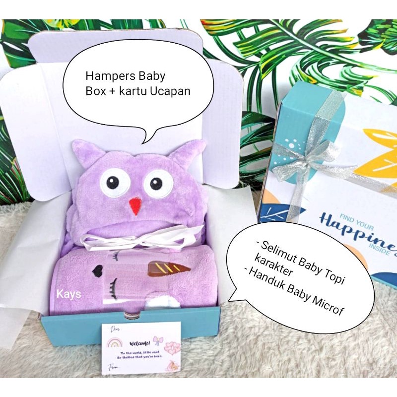 Hampers Bayi Kado Hadiah Bayi Newborn Selimut Handuk