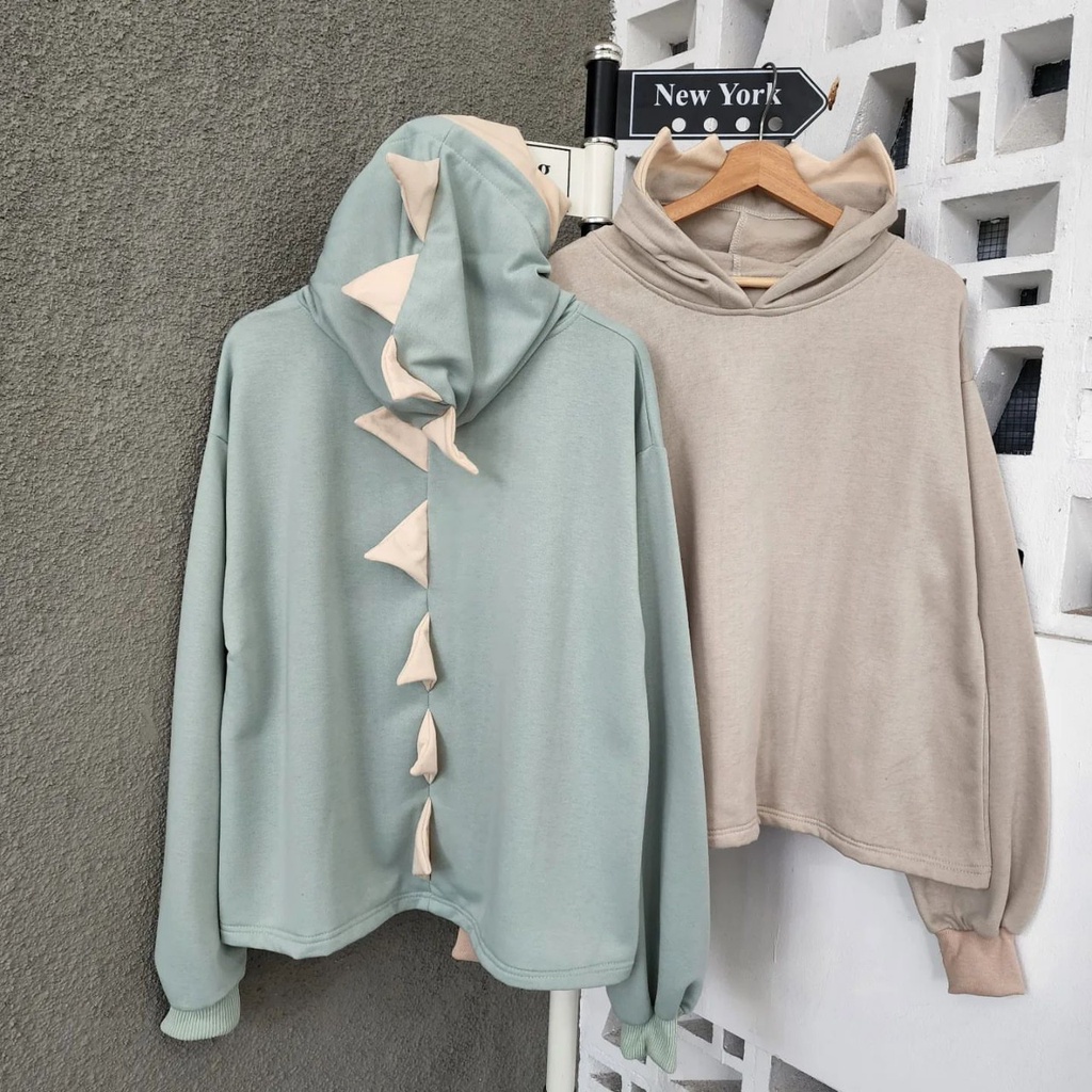 ( isi 2 pcs) Terbaru jaket hoodie DINO THORN HOODIE / Jaket couple pasangan terbaru / sweater couple