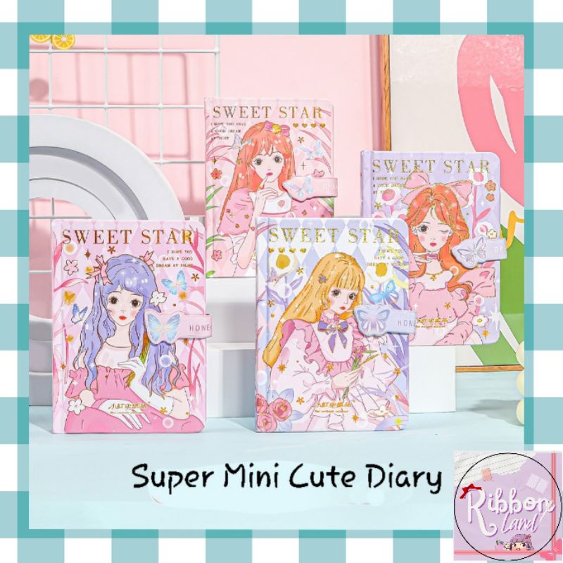 

Terlaris ✨ -Diary Mini Hardcover (132 lembar) Magnet Snap Girls Edition- 2.2.23