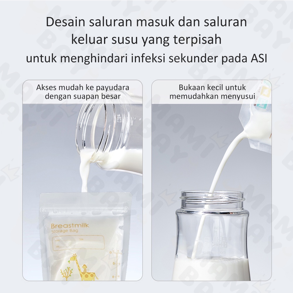 OKEYI 30PCS Kantong Asi Plastik Double Lock Breastmilk Storage Bag 150ml BPA Free