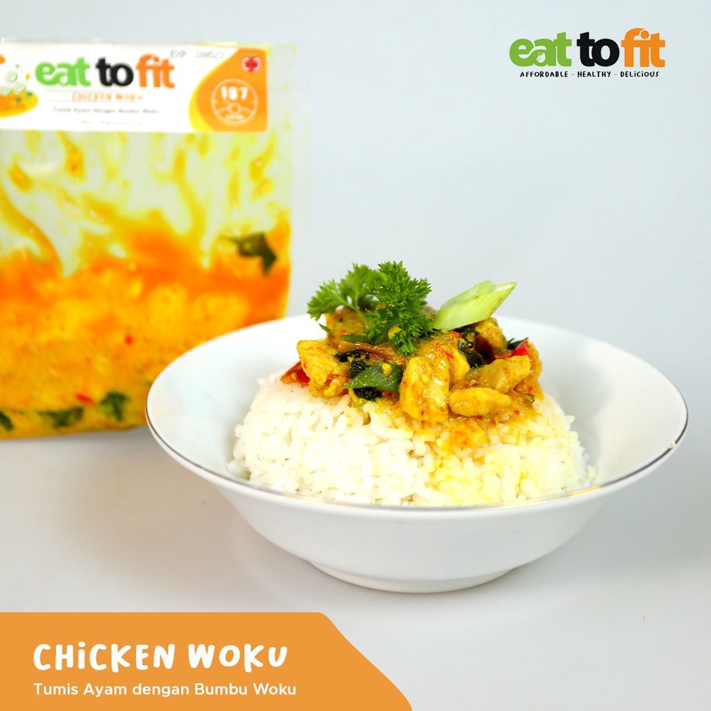 Ready To Eat Woku Chicken | Eat To Fit Chicken Woku Tumis Ayam dengan Bumbu Woku