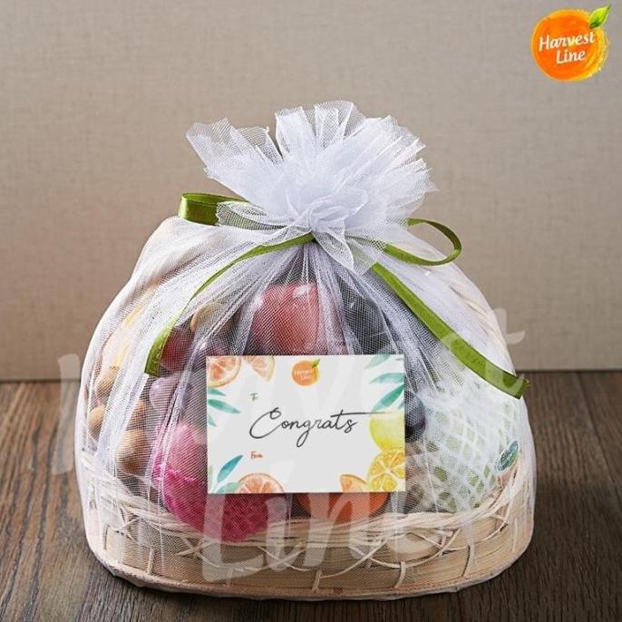 

PARCEL HAMPERS BUAH SEGAR EL KERANJANG + FREE KARTU UCAPAN [HARVEST TH45646Y