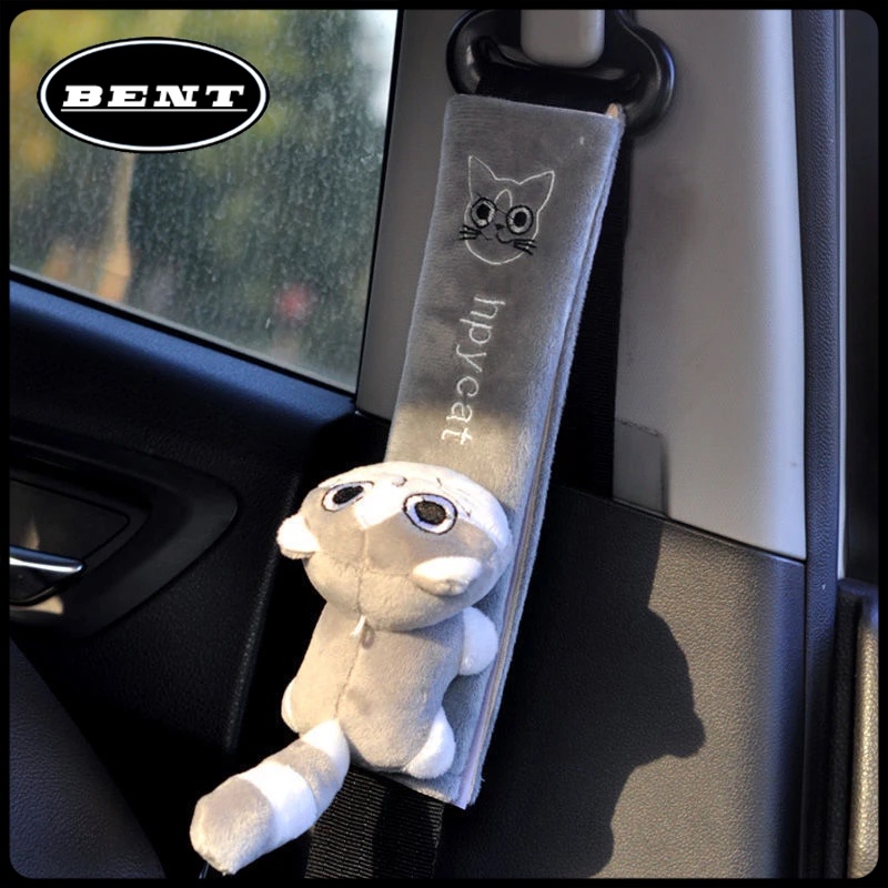 Sabuk Mobil / Sarung Seat Belt Mobil Cover Pelindung Sabuk Pengaman Aksesoris Mobil Kucing