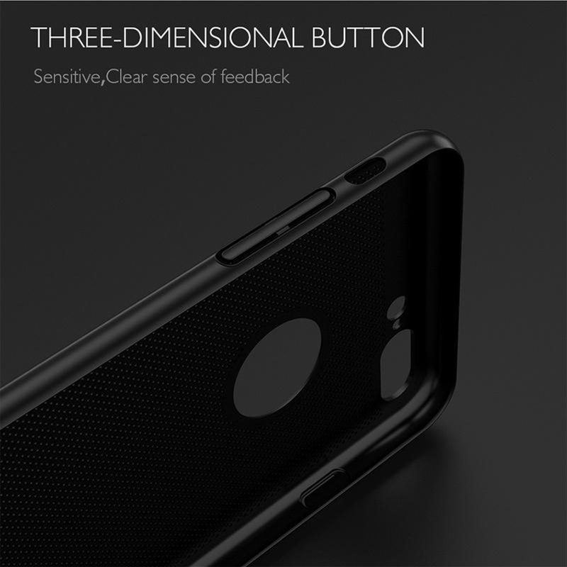 IPHONE Desain Mesh Penutup Belakang Bernapas Keras Kompatibel Dengan Iphone5 /5s /6/6s/6s Plus /7 /7Plus Aksesoris Ponsel Casing Ponsel Ultra Tipis Pembuangan Panas