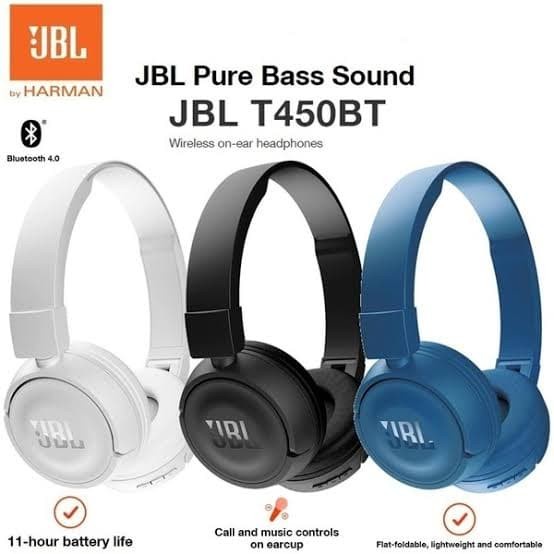 JBL T450BT / T450 BT Headphone Headset Bluetooth Original