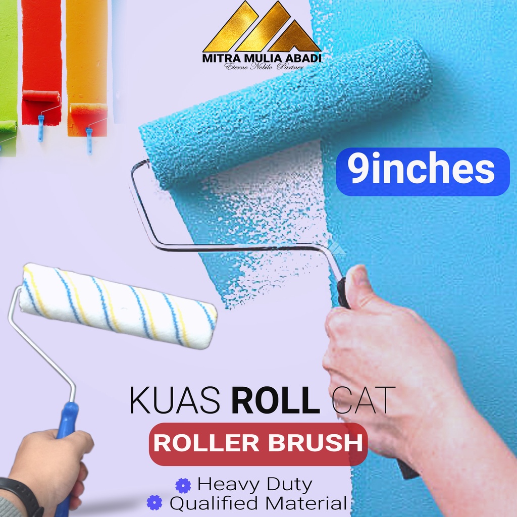 Koas Roll Cat Bulu Kuas Cat 9 inch besar