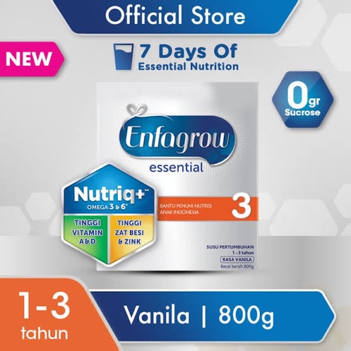 Enfagrow Essential 3 800gram Susu Formula 1-3 tahun