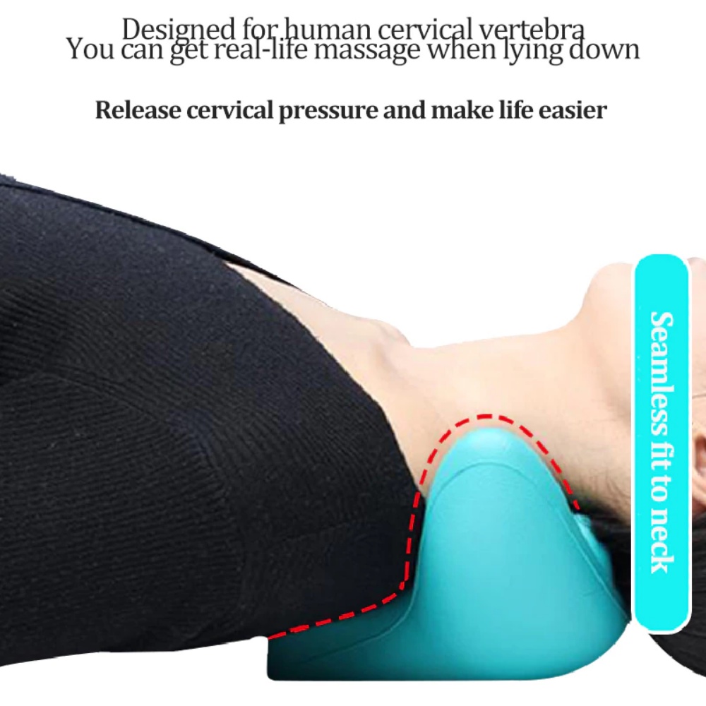 Salorie Neck Massage Pillow Neck Shoulder Cervical Chiropractic Traction Device Pillow Untuk Pereda Nyeri Tubuh Pijat Leher