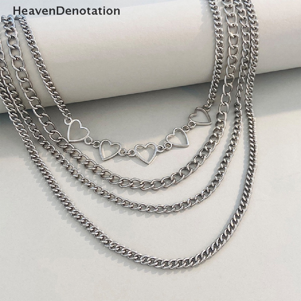 [HeavenDenotation] Fashion Retro Mutiara Kalung Salib Kristen Rantai Klavikula Manis Punk Liontin Untuk Wanita Pria Fashion Necklace Hadiah HDV