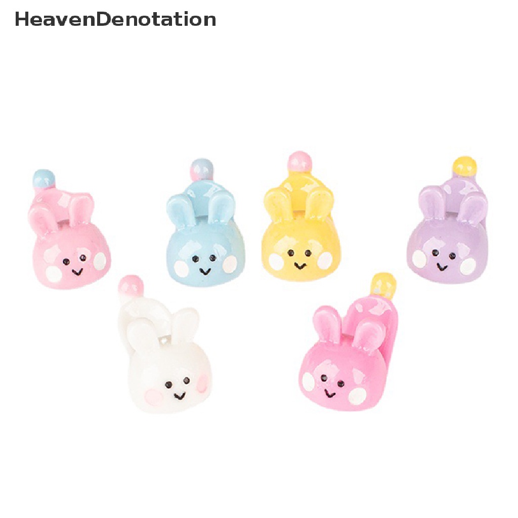 [HeavenDenotation] Aksesoris Dekorasi Rumah Boneka Model Sandal Mini Kartun Kelinci HDV