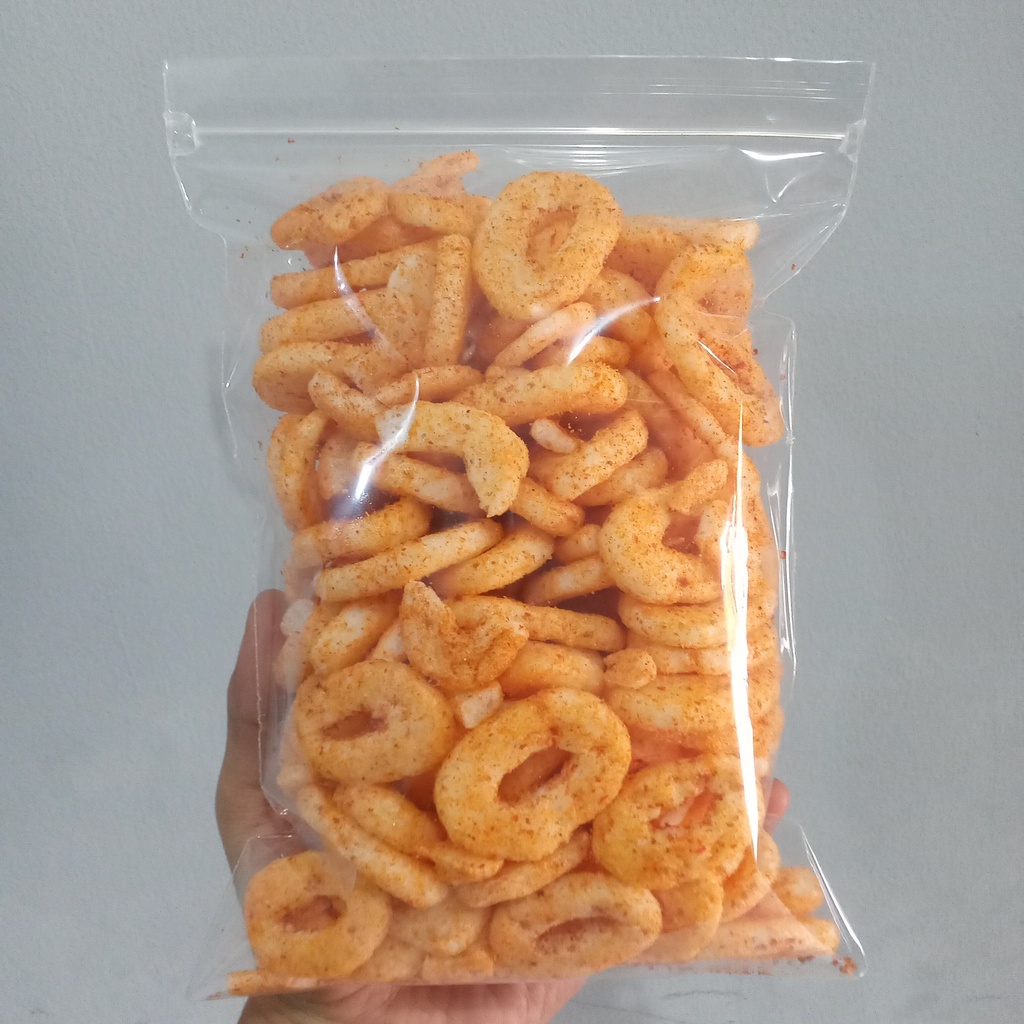 

Kerupuk Ring Pedas - Makanan Ringan - Snack Super Pedas - Krupuk Jablay Bulet Pedes - Produk Rumahan Murah