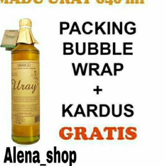 

✭ uray 640ml besar (875 gram) lebah hutan raw forest honey ➦