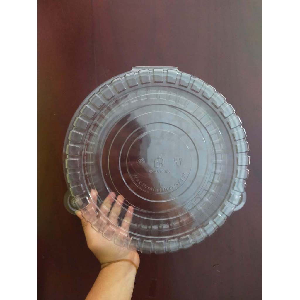 Mika Sifon 25 cm PET Bening + Kunci (10 PCS) / Mika Bolu - Kue - Food Grade.