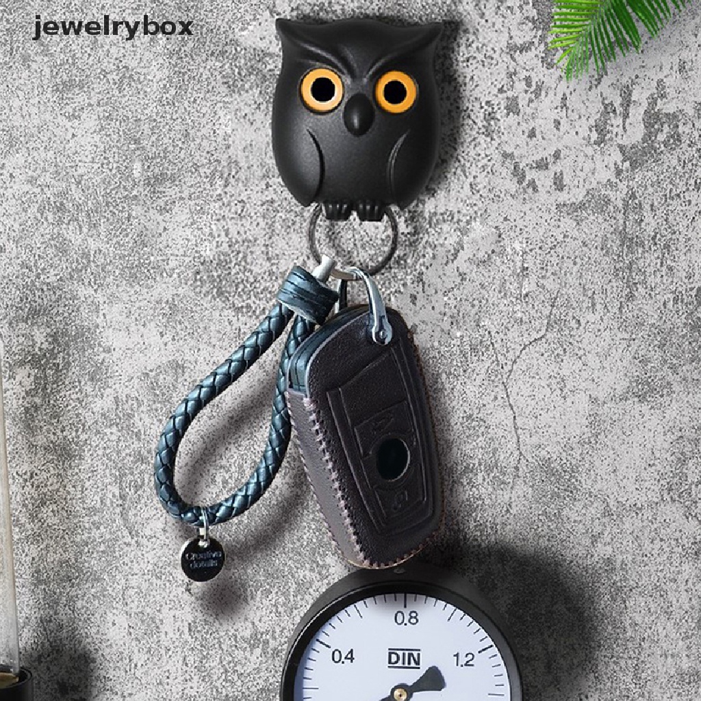 [jewelrybox] Gantungan Dinding Tempat Kunci Inovatif Key Hook Door Hanger Organizer Night Owl Magnetic Storage Rak Holder Rumah Butik