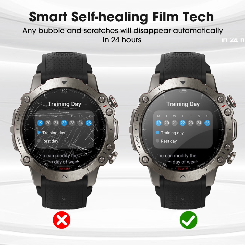 [Harga Grosir] Untuk Huami Amazfit Falcon Smart Watch Aksesoris HD Bening Anti Gores Pelindung Layar Full Cover Soft Hydrogel Film