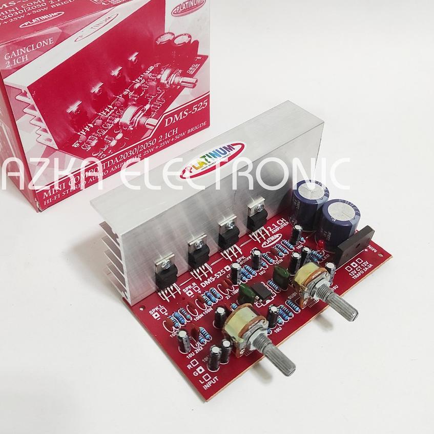 ◌ Kit Power Amplifier Speaker Aktif 2.1 Channel TDA2030 DMS 525 ♕