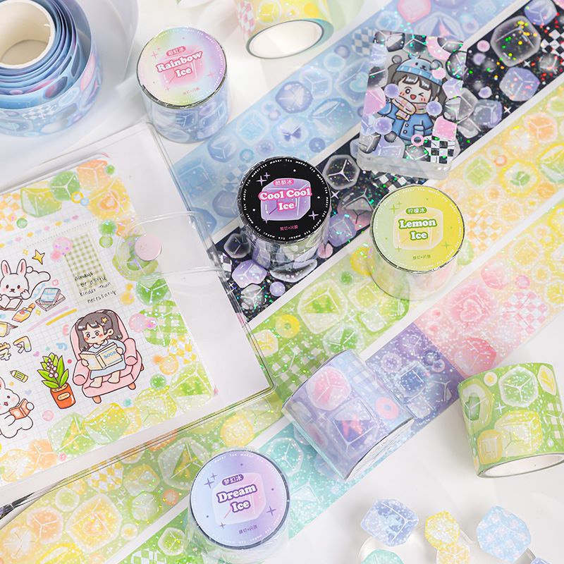 [HARU] Ice Maker Sticker Roll DIY KPOP Photocard Cute Heart Decor Journal Diary