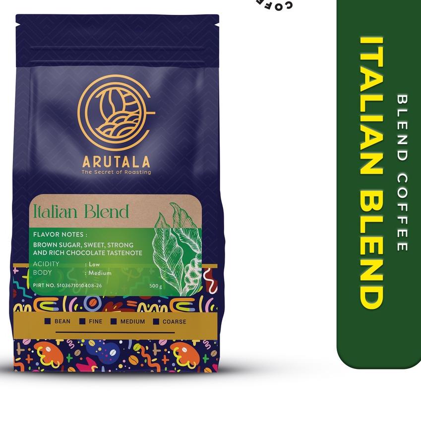 

♜ ARUTALA Kopi Italian Blend for Espresso 500 Gram ♛