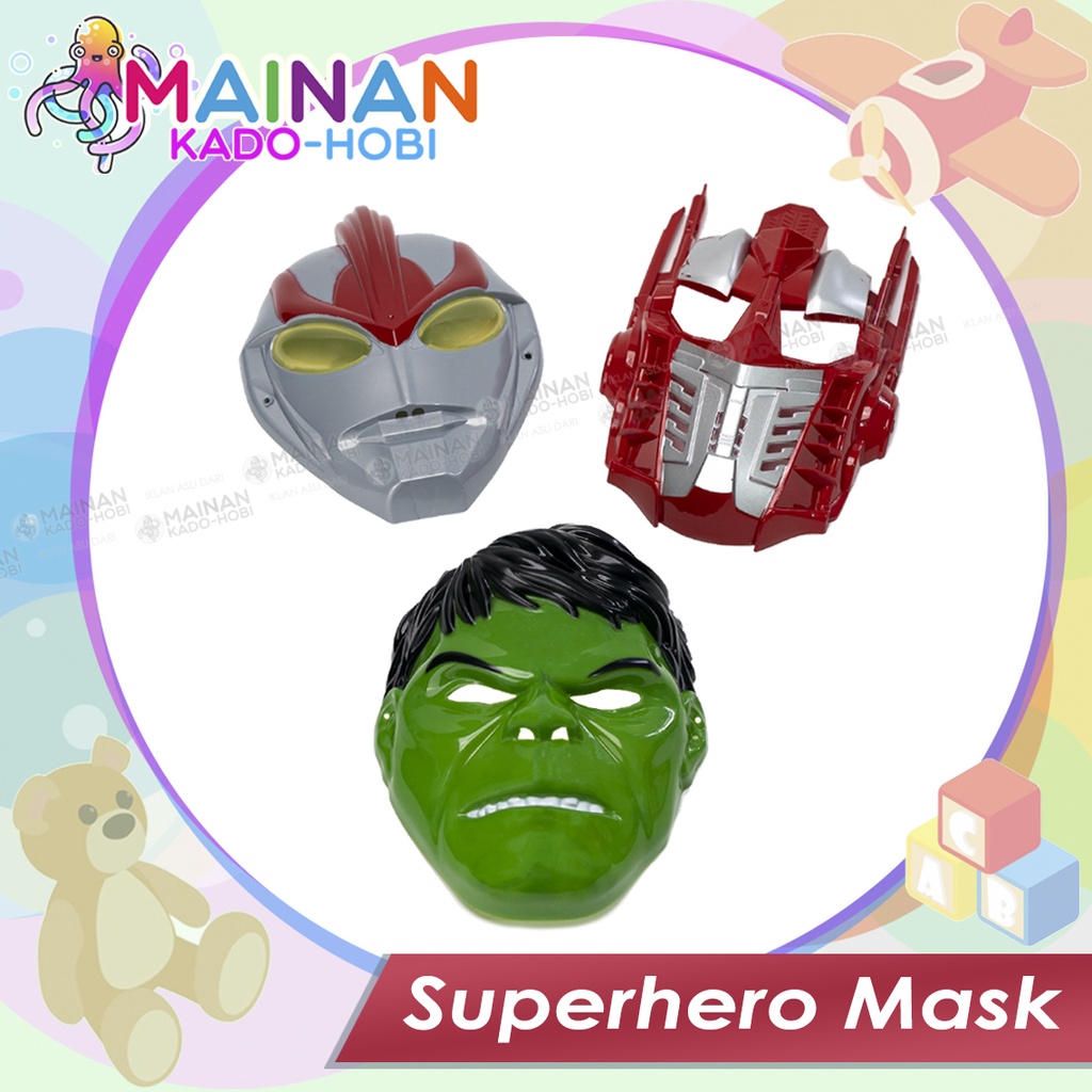 HADIAH ULANG TAHUN MAINAN ANAK LAKI TOPENG KARAKTER SUPERHERO MASK