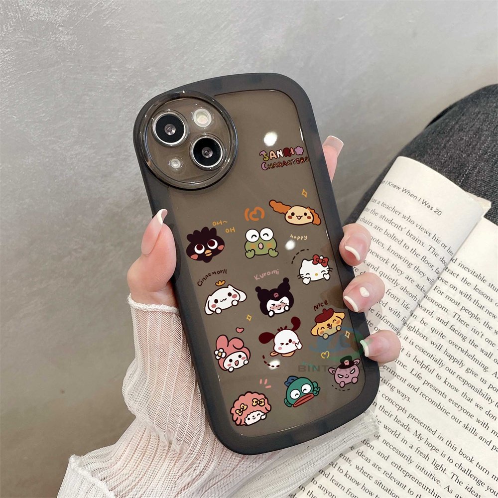 Fashion Case Kompatibel Untuk Iphone11 Pro MAX iPhone14 iPhone13 iPhone XR XS MAX iPhone6 6S 7 8 Plus Karakter Kartun Lucu Kepala Hewan TPU Phone Case Binteacase