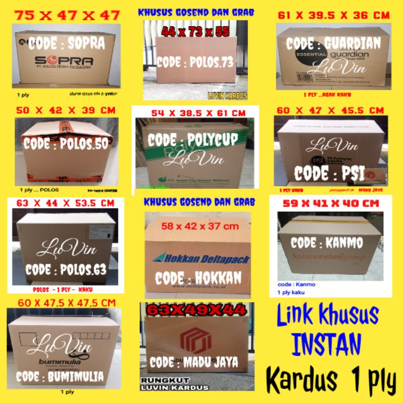 

Kardus box besar tebal 1 ply LINK INSTAN u packing jumbo / besar dan pindahan rumah