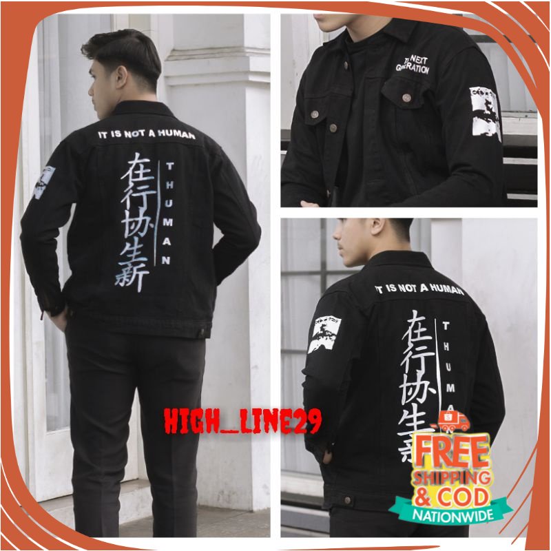 JAKET JEANS NEW BREND DENIM UNISEX/ (COD) Jaket jeans sablon, jaket denim sablon, jaket jeans, jaket