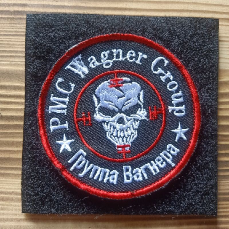 Bordir PMC WAGNER GROUP RUSIA Emblem Velcro Prepetan Perekat Rompi Tas Airsofter Tactical Jaket Boun