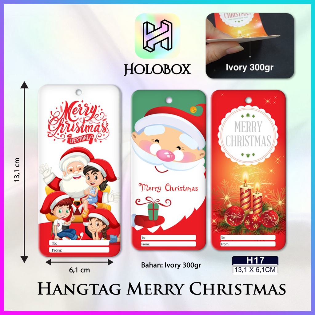 

Hang Tag Natal – Hang Tag Motif Merry Christmas 13.1x6.1 | H17