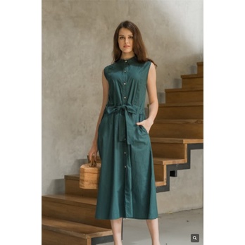 MAVEN - Amelie Dress in Jade Green