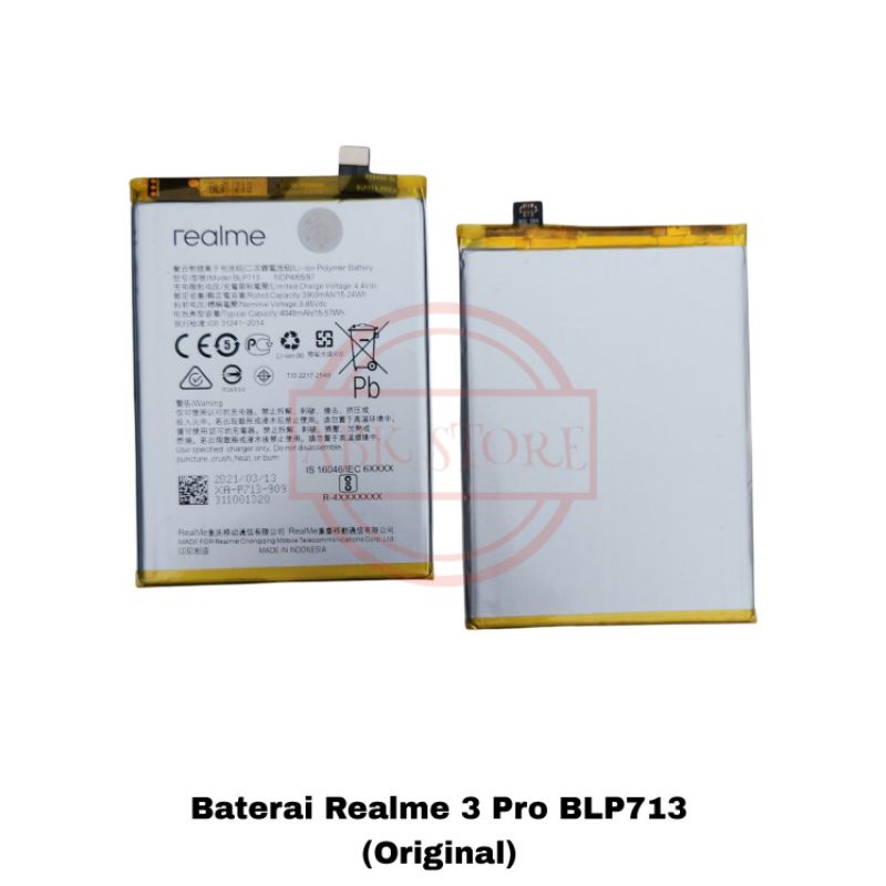 BATRE BATERAI BATTERY BLP713 FOR REALME 3 PRO ORIGINAL