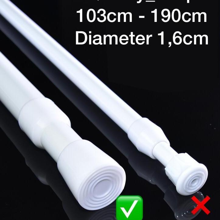 ☜ tiang fleksibel cm/ tiang gorden / tiang shower/ tiang kamar mandi/ tiang tanpa paku/tongkat gorde