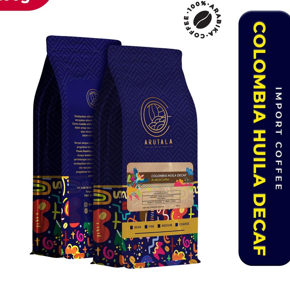 

♠ ARUTALA Kopi Colombia Decaf Arabika 200 gram ♔