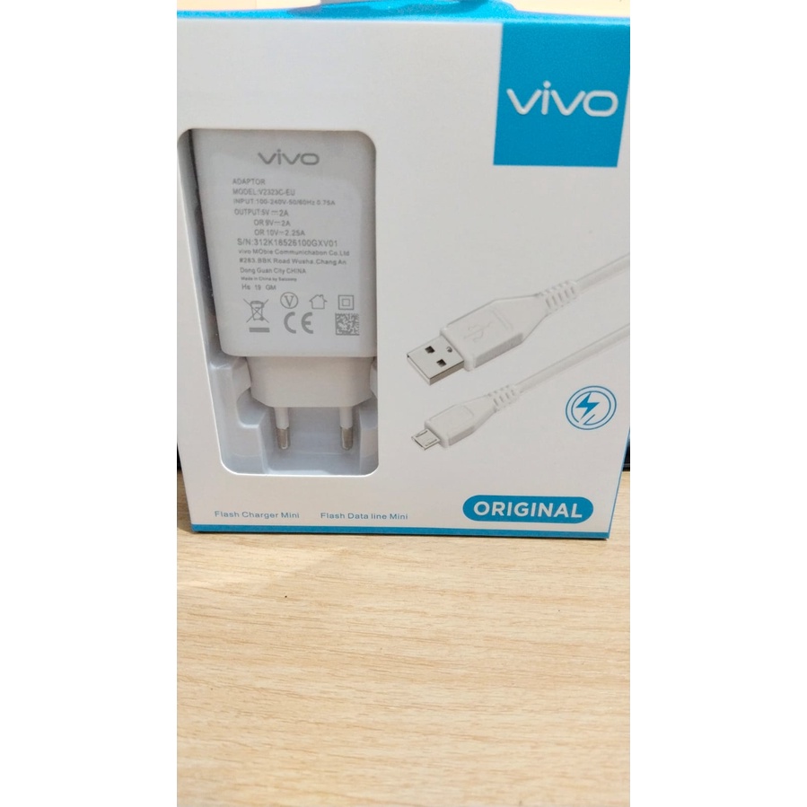 TC TRAVEL CHARGER ORIGINAL VIVO V9 / V2323 Ori 99.9 % FAST CHARGING