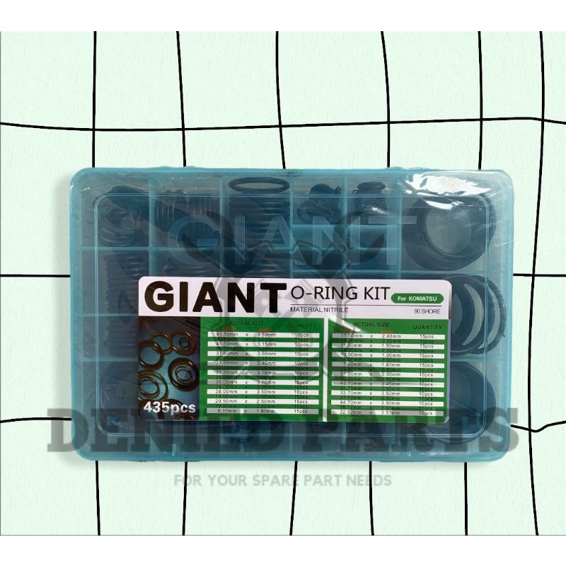 Oring Komatsu // Oring Giant Box Komatsu // Oring Kit Giant Box Komatsu // Oring Kit PC