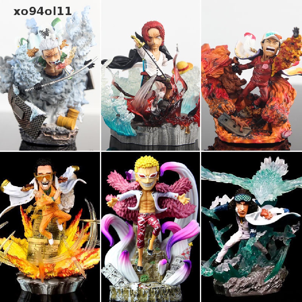 Xo One Piece Anime Figure GK Empat Kaisar Action Figure Model Koleksi Ornamen OL