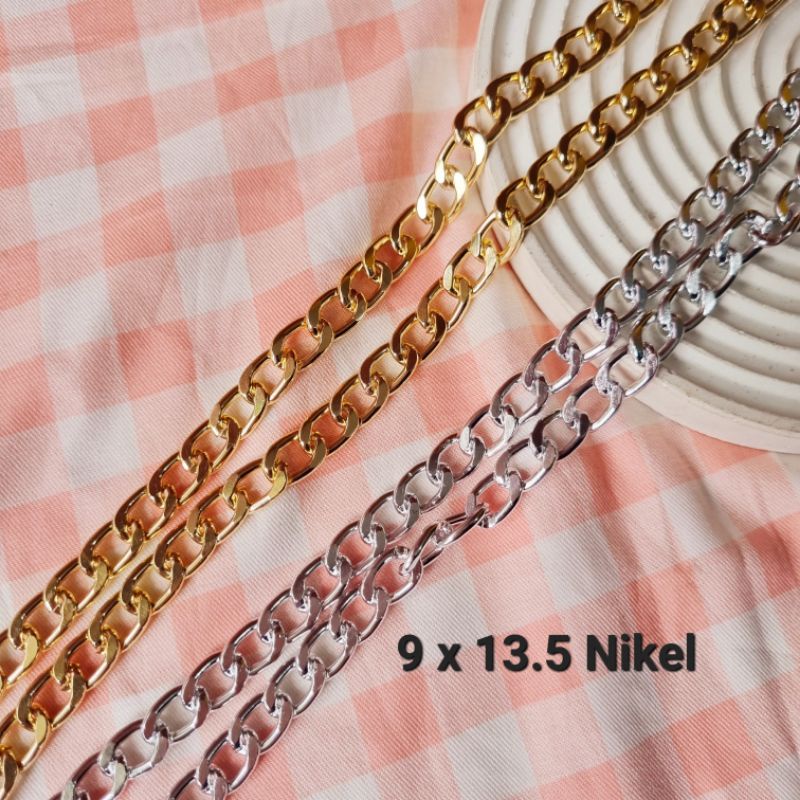 NK Rantai Alumunium Rantai Kalung Meteran Alumunium