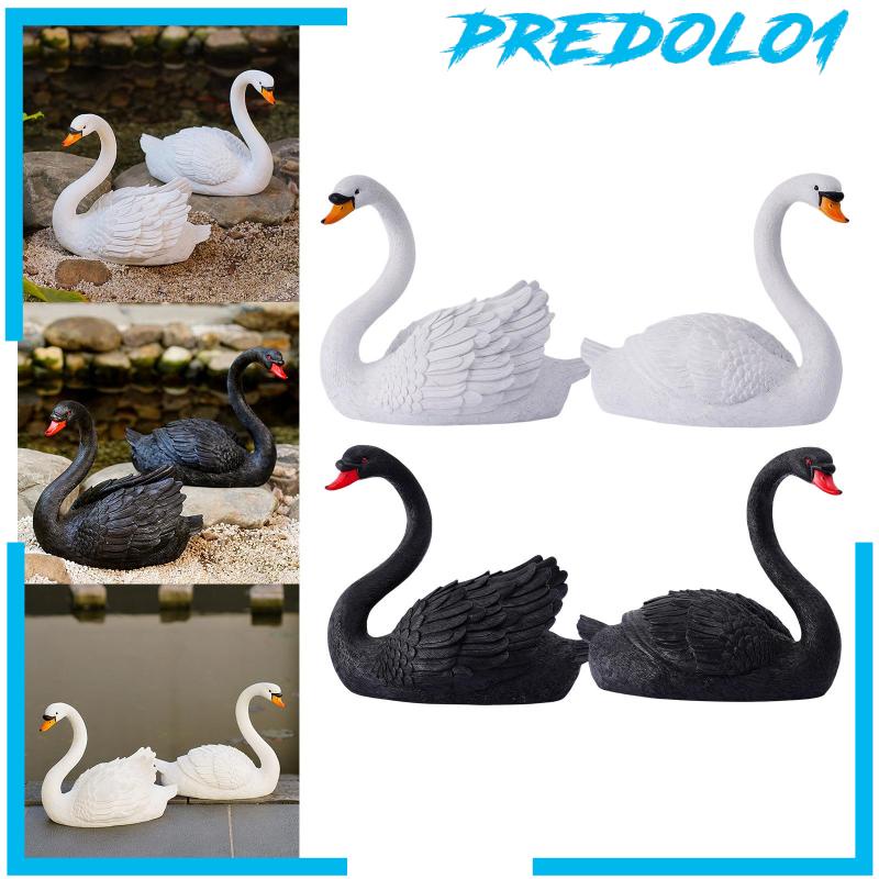 [Predolo1] Patung Patung Swan Patung Koleksi Dekorasi Rumah Untuk Teras Taman Rumah