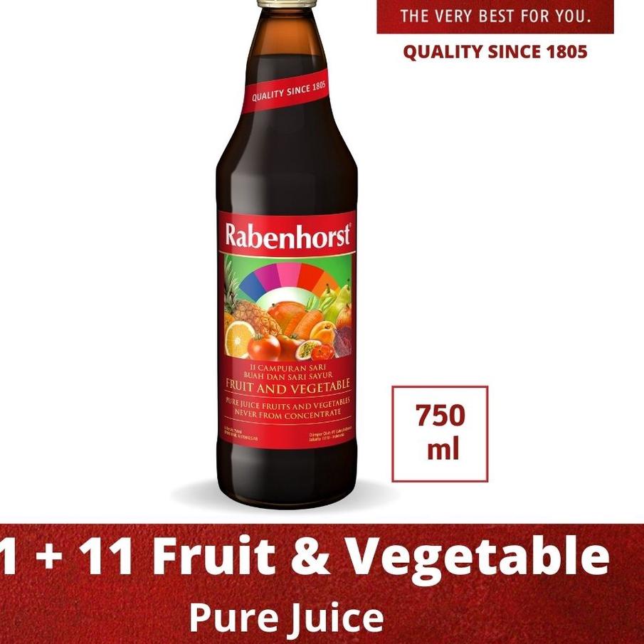 

✽ Rabenhorst 11 Plus 11 Fruit & Vegetable Pure juice 750ml ◘