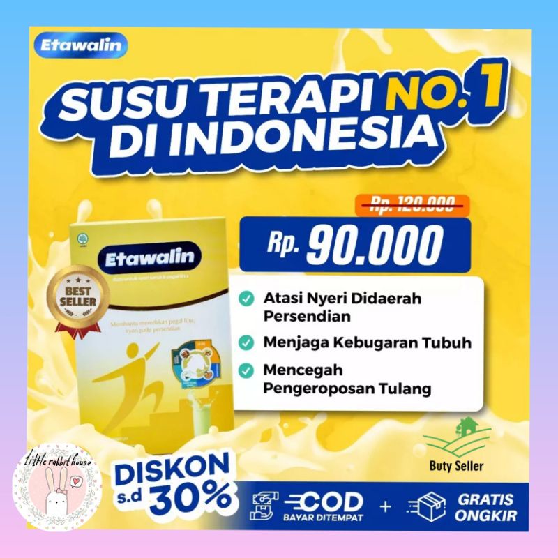 

READY 1 BOX ETAWALIN SUSU KAMBING ETAWA TINGKATKAN KEPADATAN & KESEHATAN TULANG SENDI ATASI NYERI