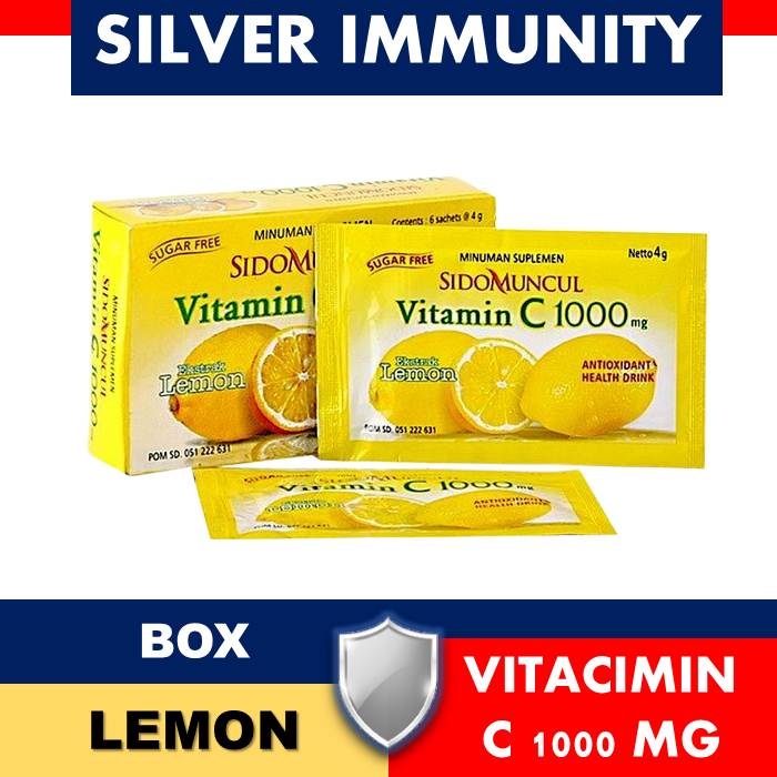 SIDOMUNCUL VITAMIN C 1000 [ BOX ISI 6 SACHET ]